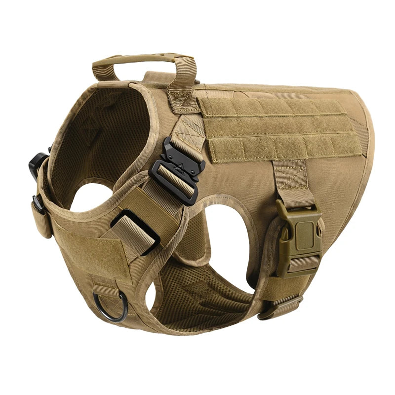 🐾 Tactical Military Dog Harness & Leash Set – All Breeds Training Vest for Outdoor Adventures
