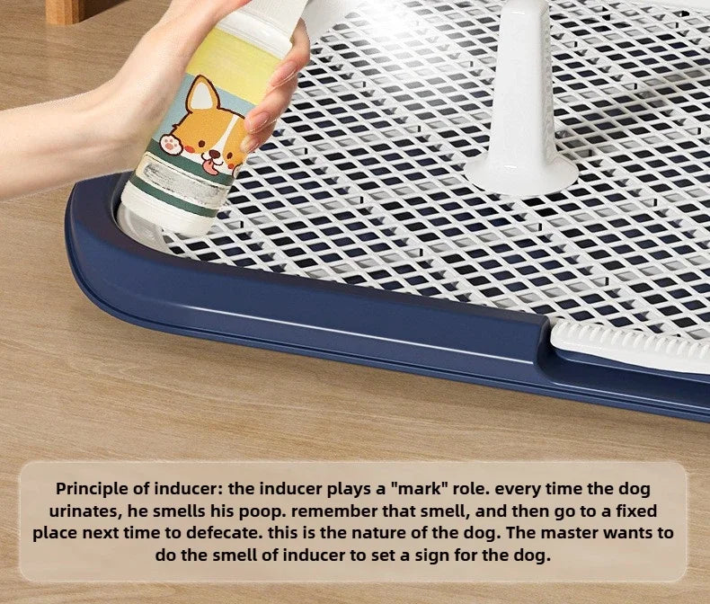 Extra Large Dog Toilet Tray – Splash-Proof, Reusable & Easy-to-Clean Indoor Pet Potty Training Pad Holder