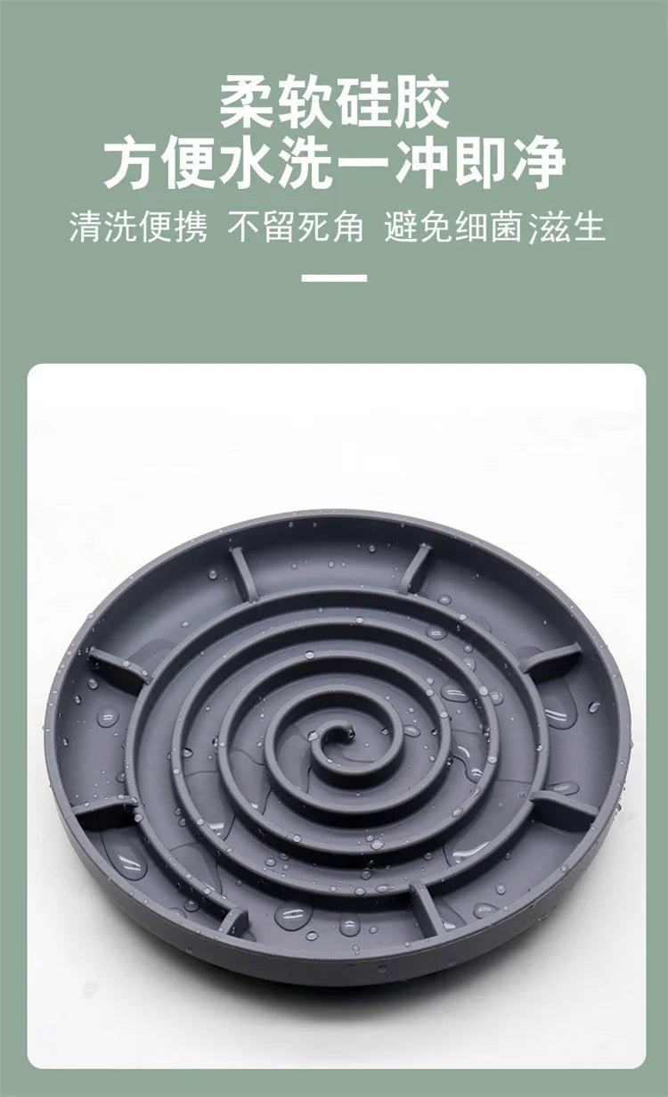 Slow Feeder Pet Bowl – Anti-Slip & Anti-Choking for Cats & Puppies 🐾🍽️