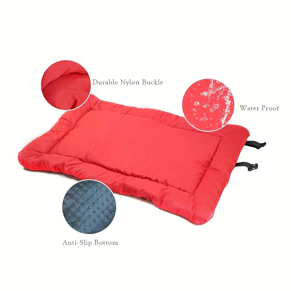 Waterproof Anti-Slip Pet Bed Cushion – Washable Outdoor Dog Mattress Pad