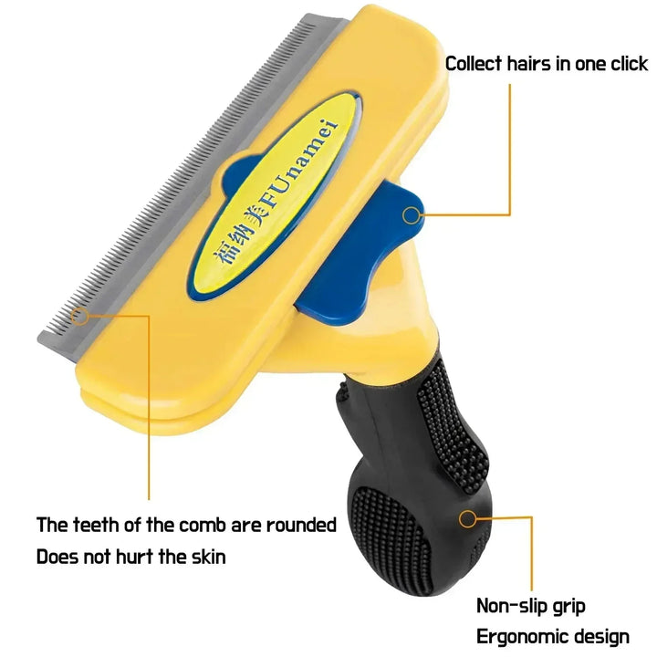Large Dog Grooming Comb – Hair Remover & Massage Brush