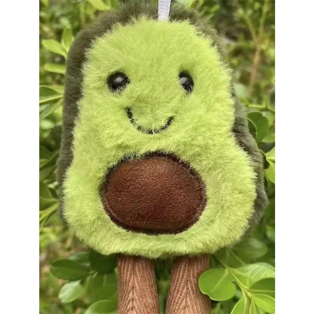 🥑 Funny Avocado Cat & Dog Plush Toy – Cute Pet Companion & Backpack Charm 🐾💚