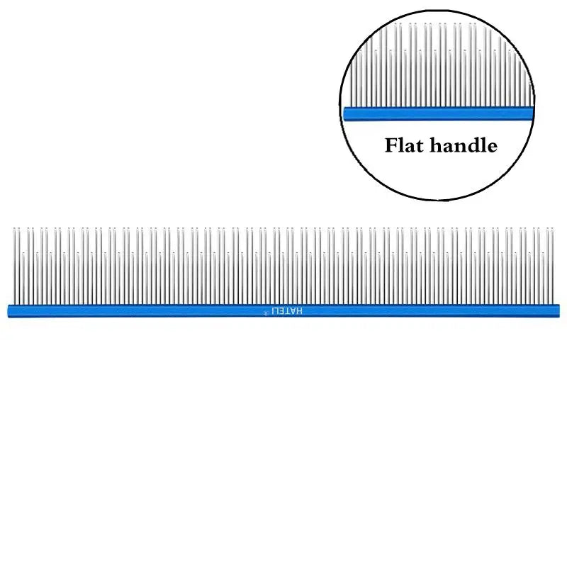 22cm Stainless Steel Pet Grooming Comb for Dogs & Cats