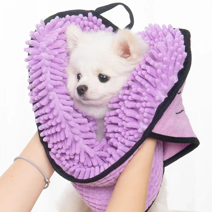 Super Absorbent Quick-Dry Pet Bath Towel – Large Towel for Dogs & Cats