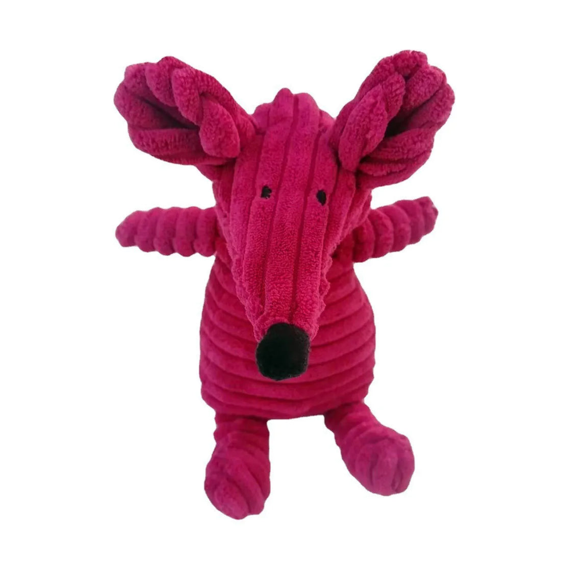 Donkey Plush Squeaky Dog Toy – Corduroy Chew & Training Toy for Puppies