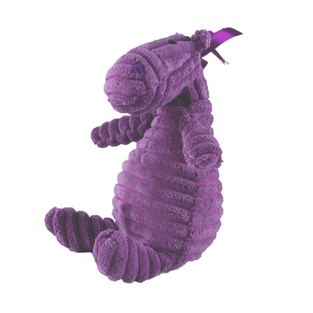 Purple Donkey Plush Dog Toy – Squeaky Puppy Play 🐶🟣