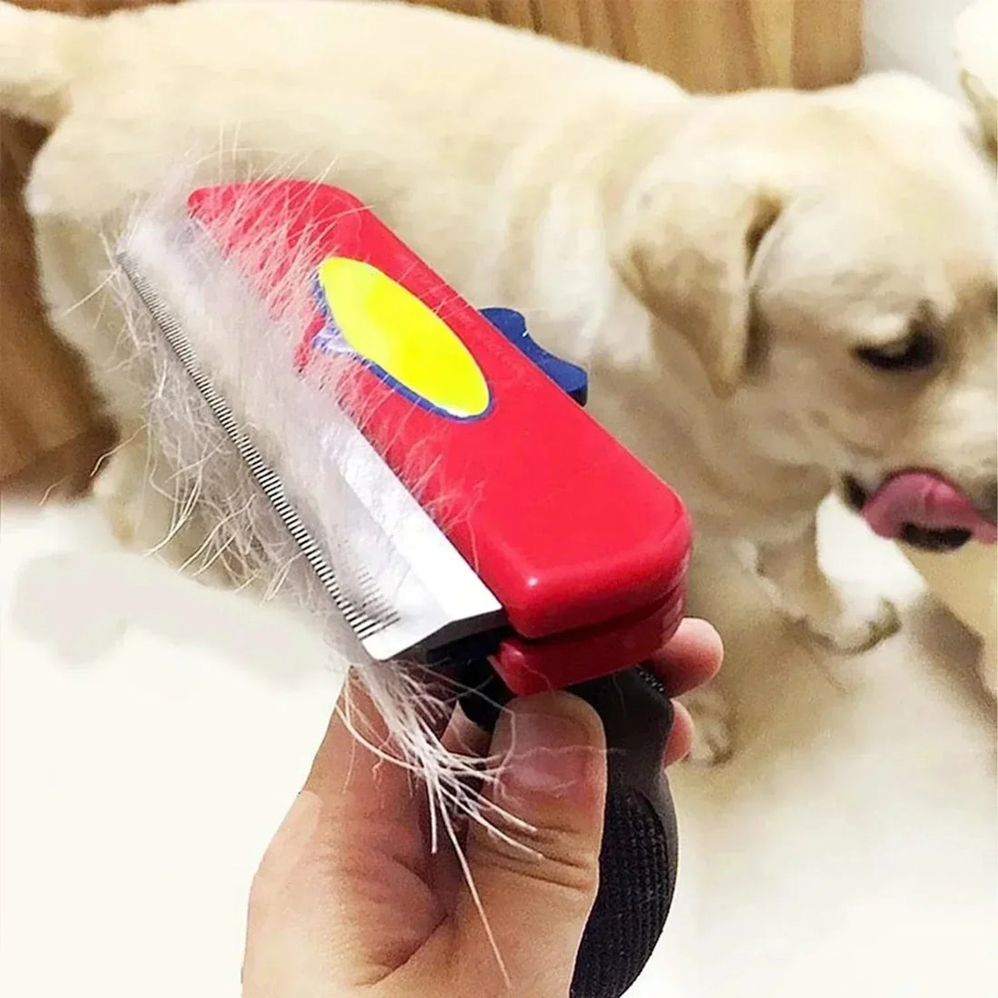Large Pet Grooming Brush – Hair Removal Comb for Big Dogs & Cats