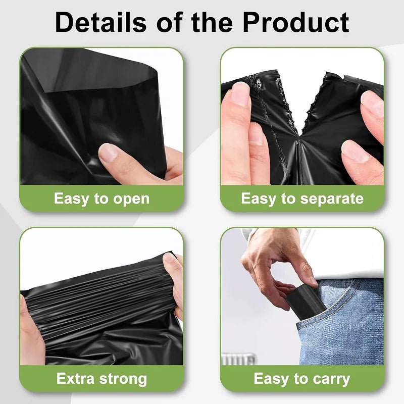 Biodegradable Dog Poop Bags – Leak-Proof Portable Pet Waste Bags for Dogs & Cats, Outdoor Walking Garbage Bags