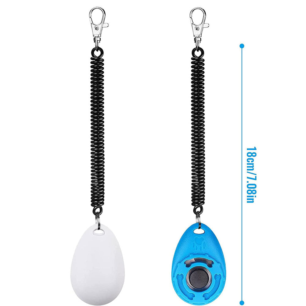 2-Pack Dog Training Clicker with Wrist Strap – Lightweight, Durable, Easy-to-Use Pet Clicker for Dogs, Cats, Birds & Horses