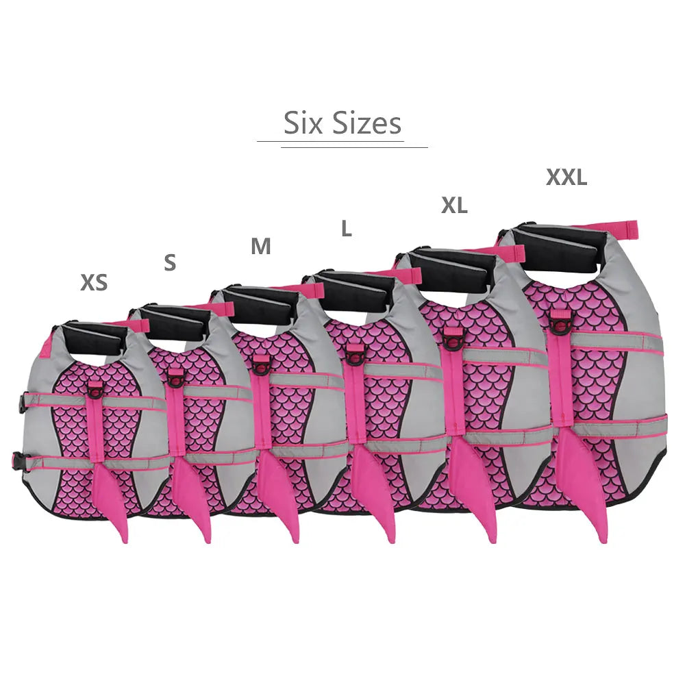 🦈 Scales Shark Swim Dog Life Jacket – Summer Pet Swimwear & Safety Vest 🐾