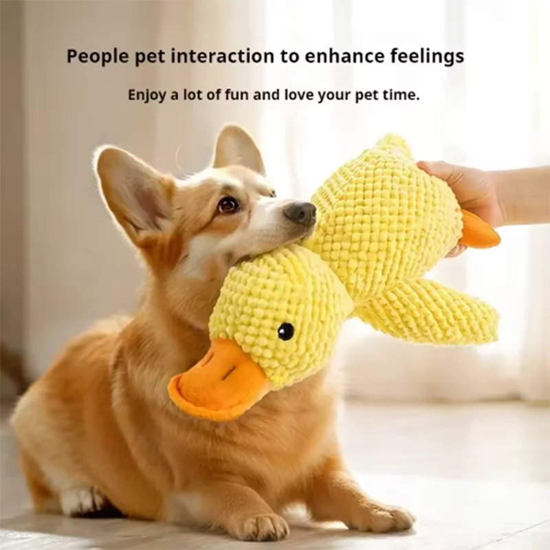 Stomping Duck Plush Dog Toy – Bite-Resistant Chew Toy for Large Dogs