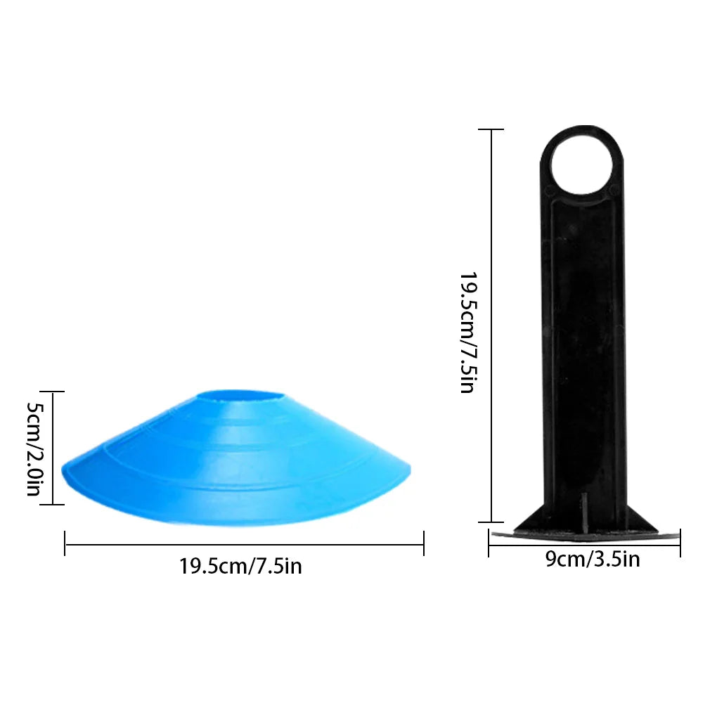 Agility Speed Ladder Nylon Straps Marking Discs Exerciser Resistance Drag Parachutes Sports Running Warm-Up Training Ladder Tool