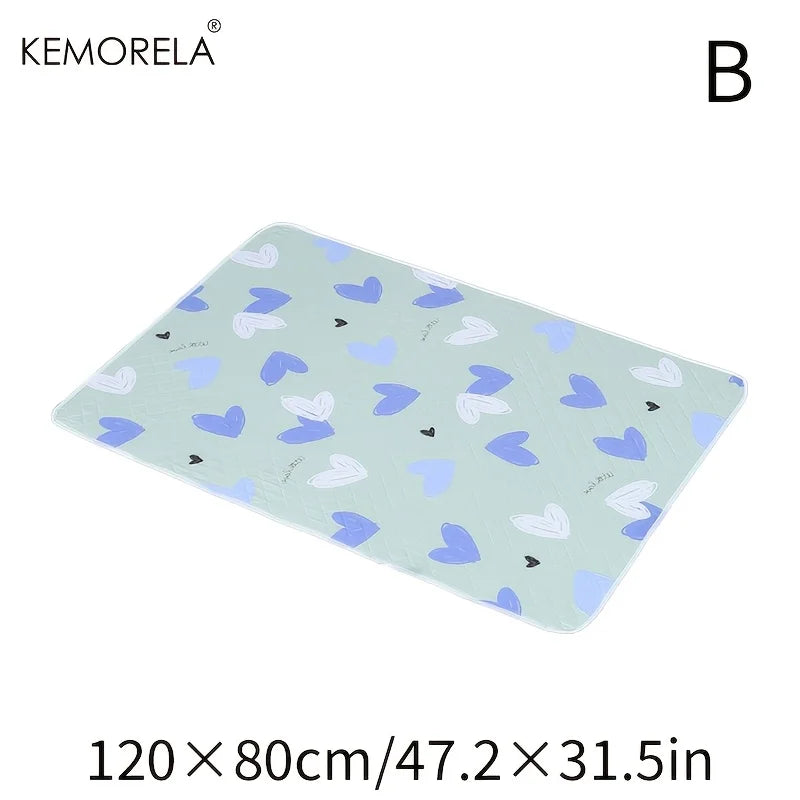 KEMORELA Washable Cage Mat for Guinea Pigs, Hamsters & Small Animals – 31"x47" Super Absorbent Non-Slip Pet Bedding