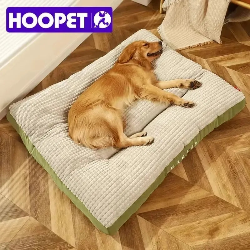 HOOPET Warm Dog Sleeping Bed – Soft Fleece Detachable Blanket Cushion for Small, Medium & Large Dogs