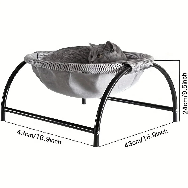 Breathable Cat Hammock Bed – Cooling Elevated Pet Cot Sofa for Cats & Small Pets