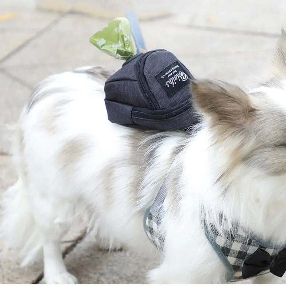 Portable Dog Training Treat Pouch – Outdoor Dog Snack Bag with Waist Strap & Poop Bag Holder