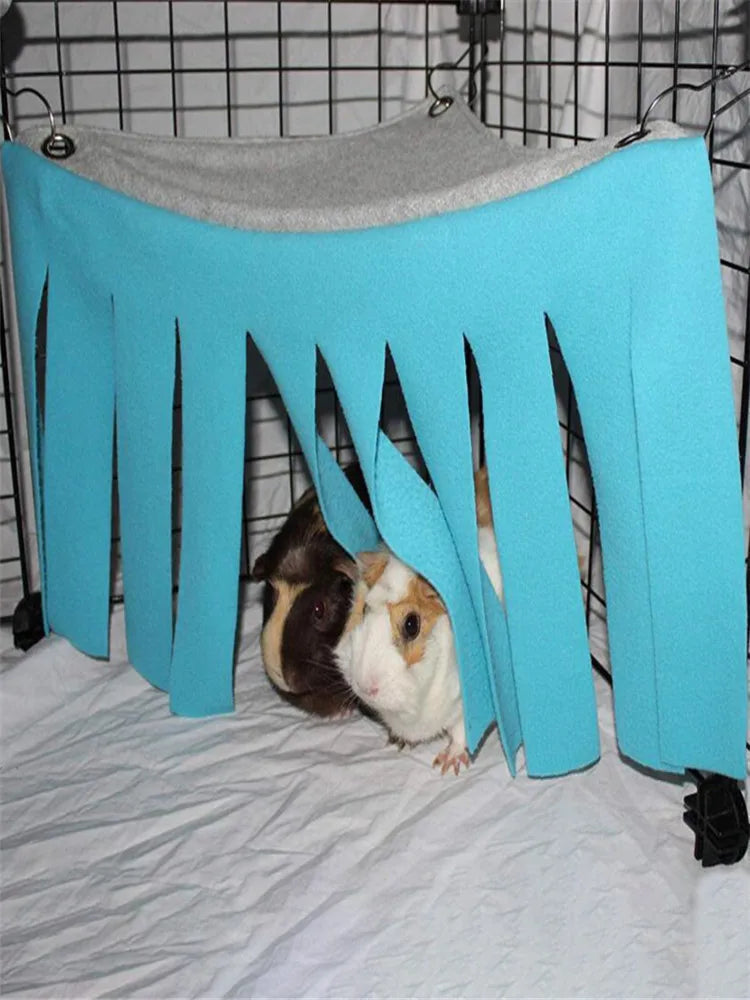 Tassel Strip Hanging Pet Tent Hideout – Hammock Curtain Nest for Guinea Pig, Hamster, Hedgehog & Small Pets