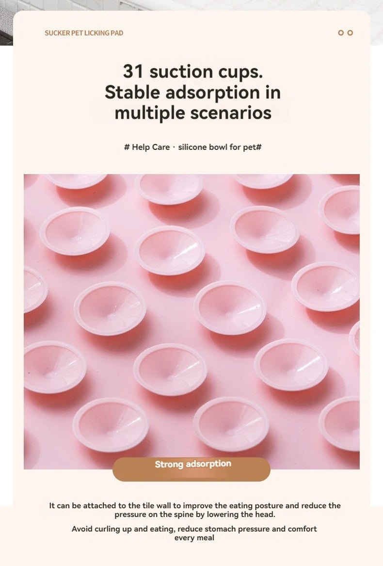 🌼 Pet Supplies Cat & Dog Licking Pad – Pentagram & Sunflower Silicone Slow Feeder Mat