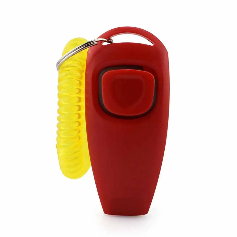 2-in-1 Pet Clicker & Dog Training Whistle with Key Ring – Obedience Training Tool for Dogs & Cats