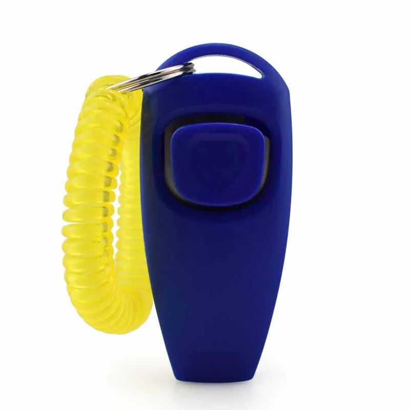 2-in-1 Pet Clicker & Dog Training Whistle with Key Ring – Obedience Training Tool for Dogs & Cats