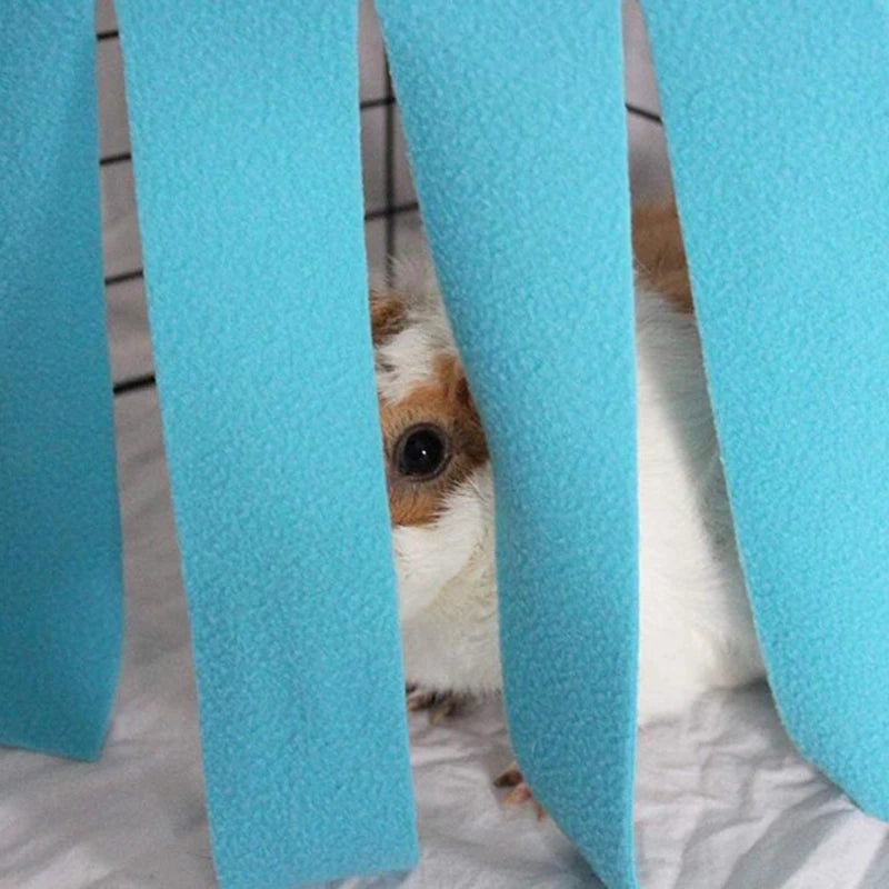 Tassel Strip Hanging Pet Tent Hideout – Hammock Curtain Nest for Guinea Pig, Hamster, Hedgehog & Small Pets