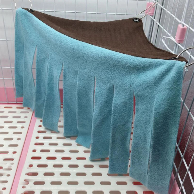 Tassel Strip Hanging Pet Tent Hideout – Hammock Curtain Nest for Guinea Pig, Hamster, Hedgehog & Small Pets