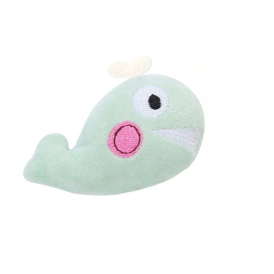 Cartoon Plush Cat Molar Bite Toy – Interactive Chew Toy for Cats