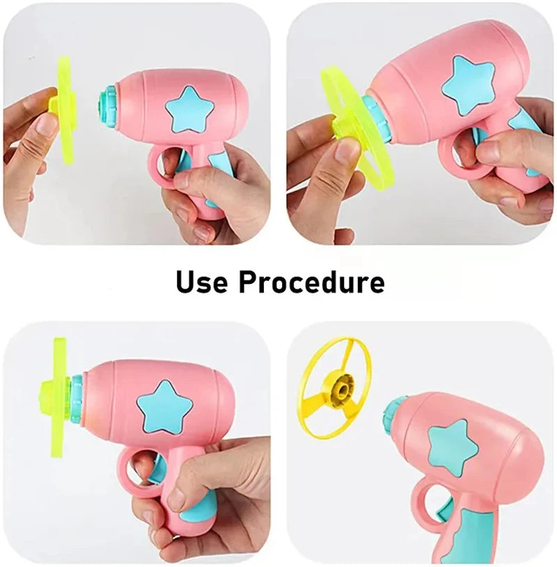 Interactive Mini Flying Disc Shooter Cat Toy – Pet Training & Chasing Game