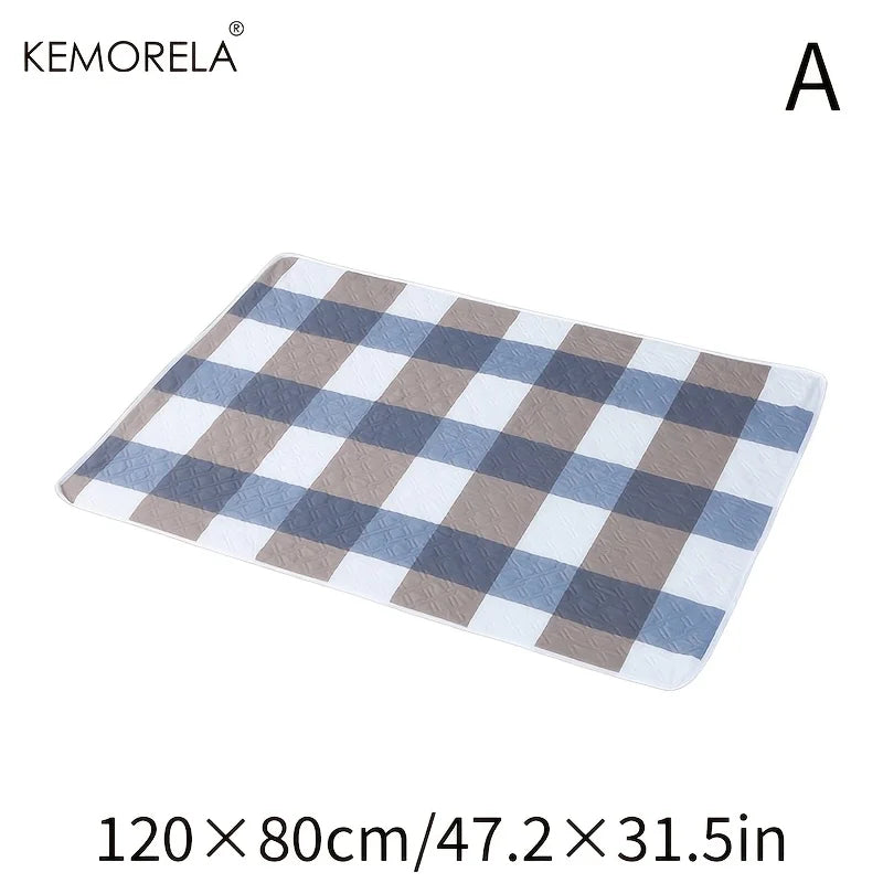 KEMORELA Washable Cage Mat for Guinea Pigs, Hamsters & Small Animals – 31"x47" Super Absorbent Non-Slip Pet Bedding