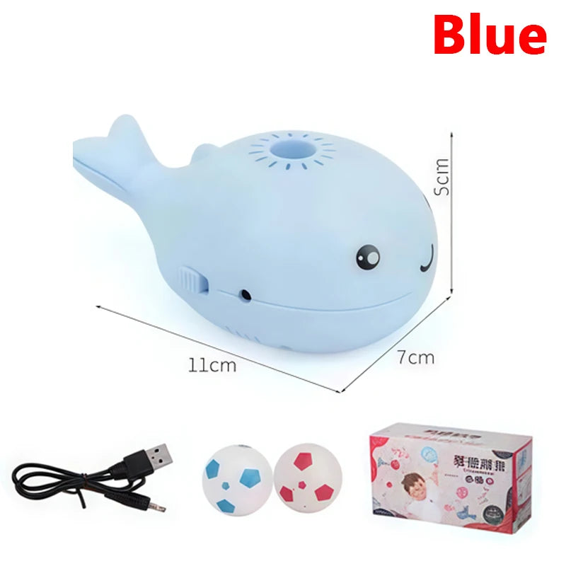 Whale Shaped Interactive Electric Floating Cat Toy – USB Powered Dual Fan Teaser