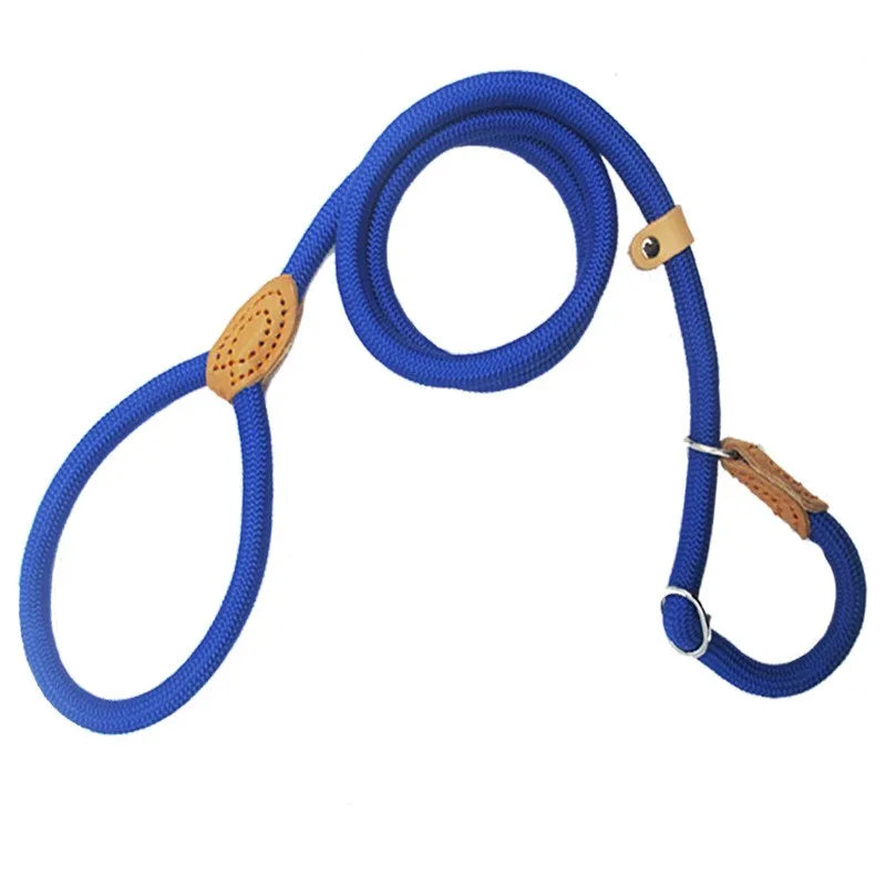 Heavy Duty Slip Rope Dog Leash – Braided Adjustable Training Lead with Loop Collar for Medium & Large Dogs