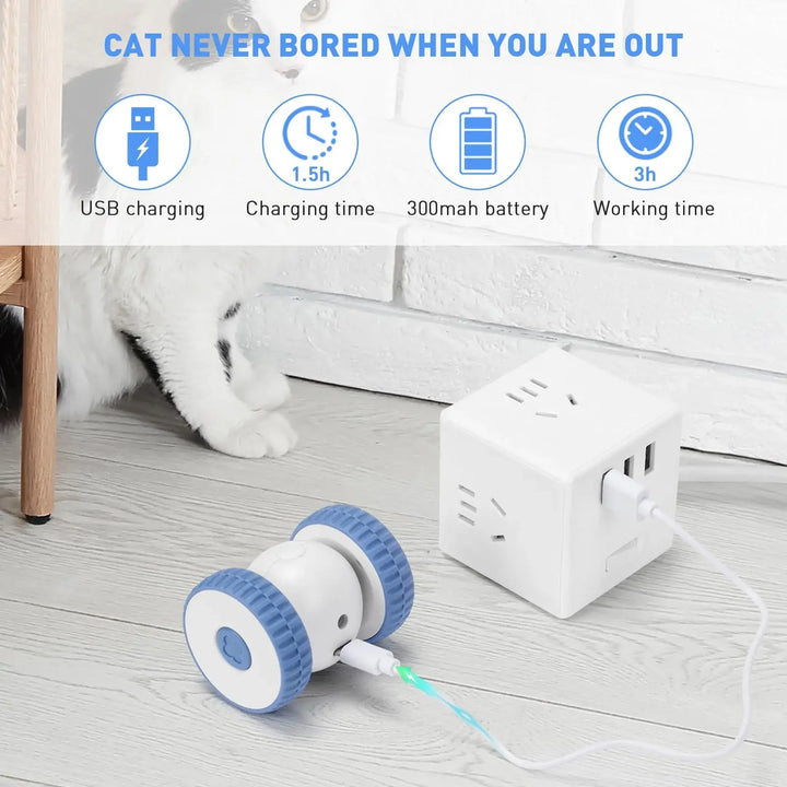 Smart Sensing Feather Cat Toy – USB Rechargeable