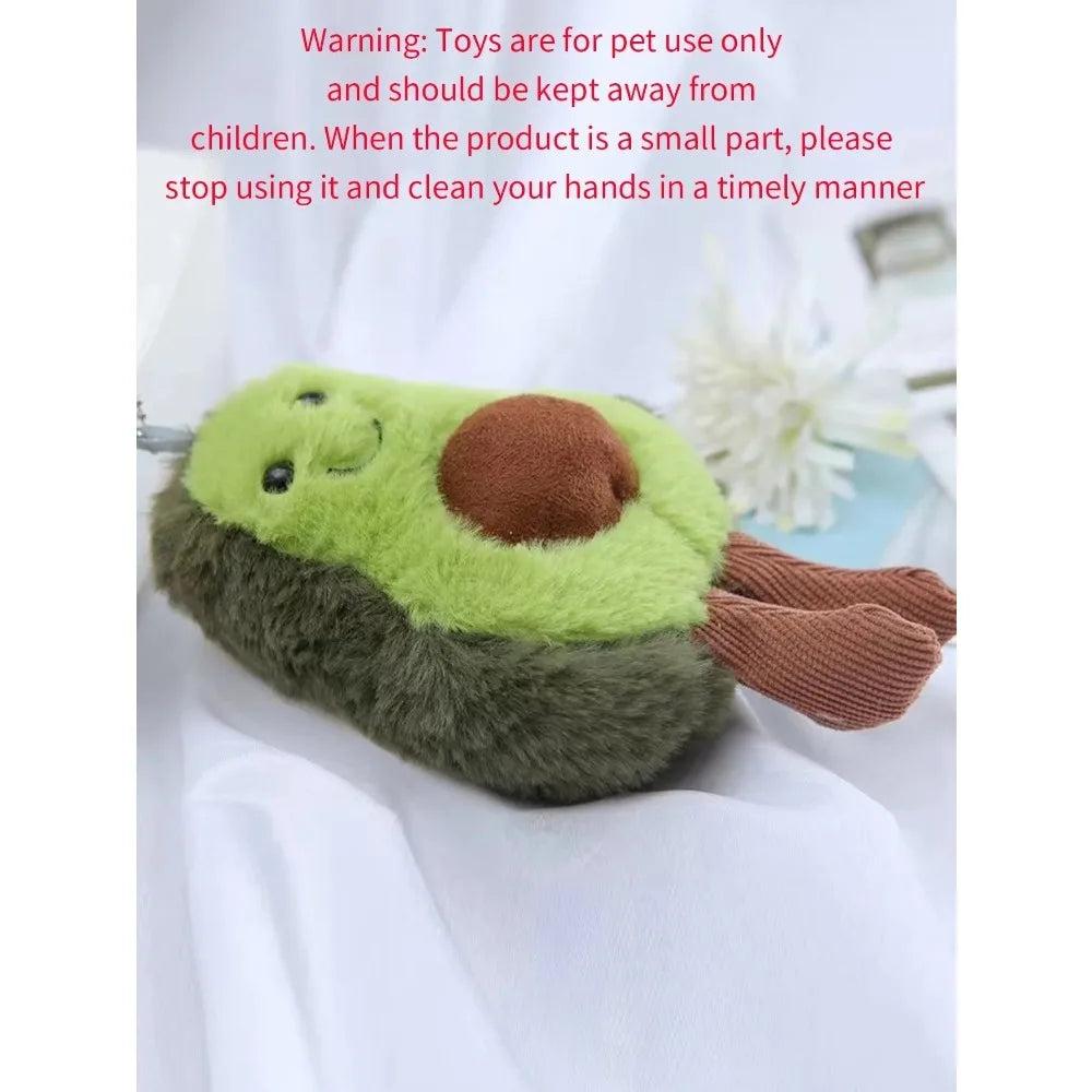 🥑 Funny Avocado Cat & Dog Plush Toy – Cute Pet Companion & Backpack Charm 🐾💚