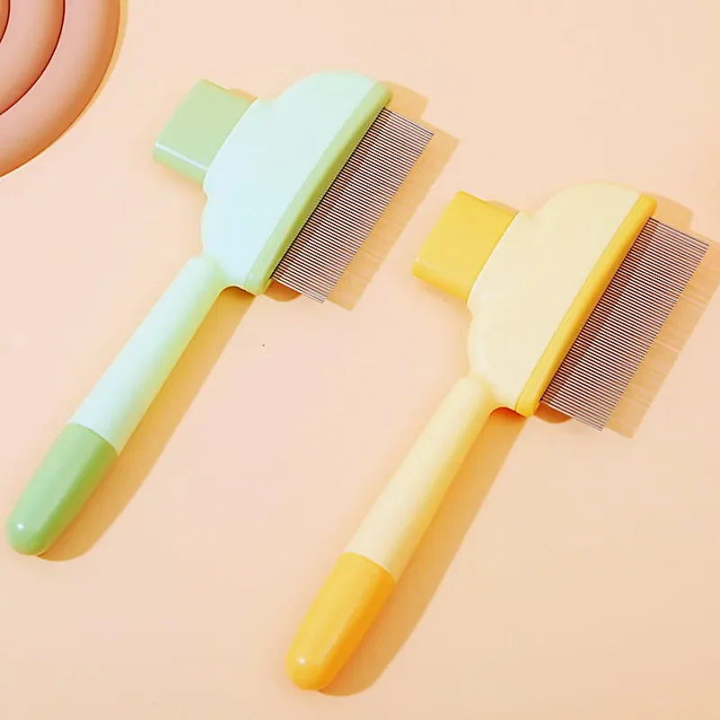 Self-Cleaning Pet Grooming Brush – Dog & Cat Hair Remover Comb with Massage Bristles