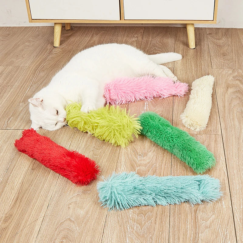 Plush Catnip Chew Toy – Soft Cat Pillow Teaser for Interactive Play