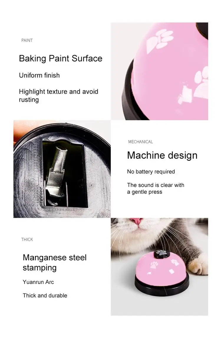 1pc Small Bell Footprint Dog Training Toy – Interactive Puppy Chew Toy for Teddy & Small Dogs