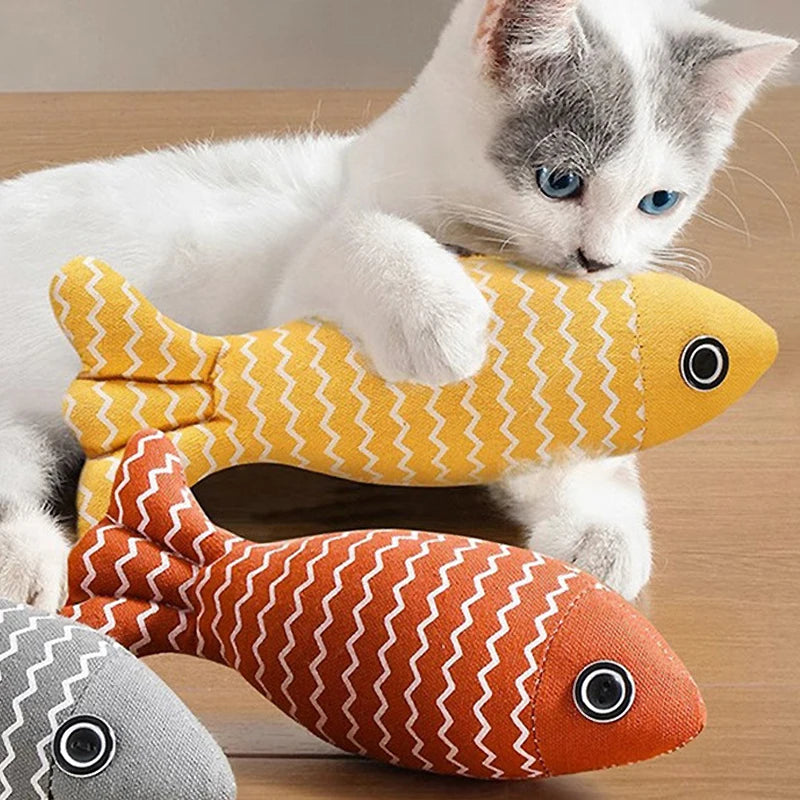 Fish Catnip Kicker Toy – Interactive & Chew-Friendly