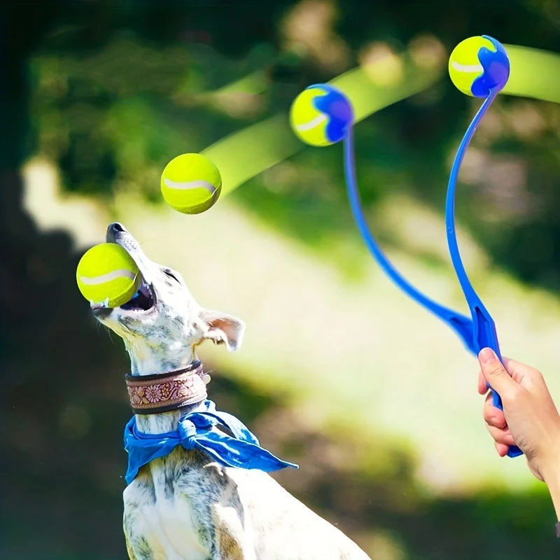 Pet Tennis Ball Launcher – Outdoor Dog Training & Play Thrower