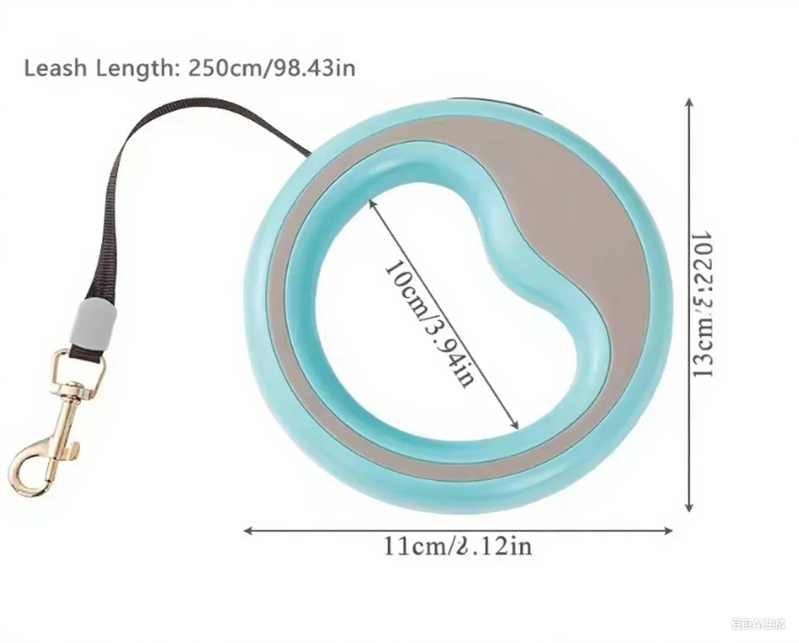 🐾 Automatic Retractable Dog Leash – 98" Shock-Absorbent Lead with Lock Button