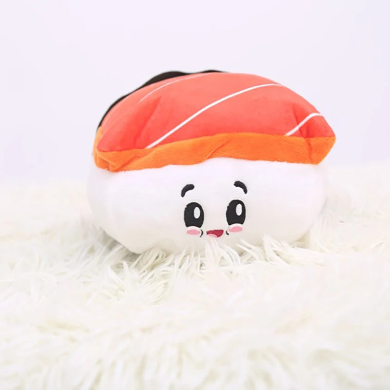 🍣 Sushi Cat Toys – Fluffy Sushi Roll Pillow for Kittens & Cats 🐾💤