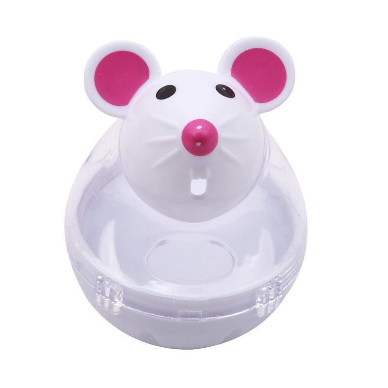 Mouse Food Rolling Feeder Toy for Cats – Dispenser Bowl & Training Toy