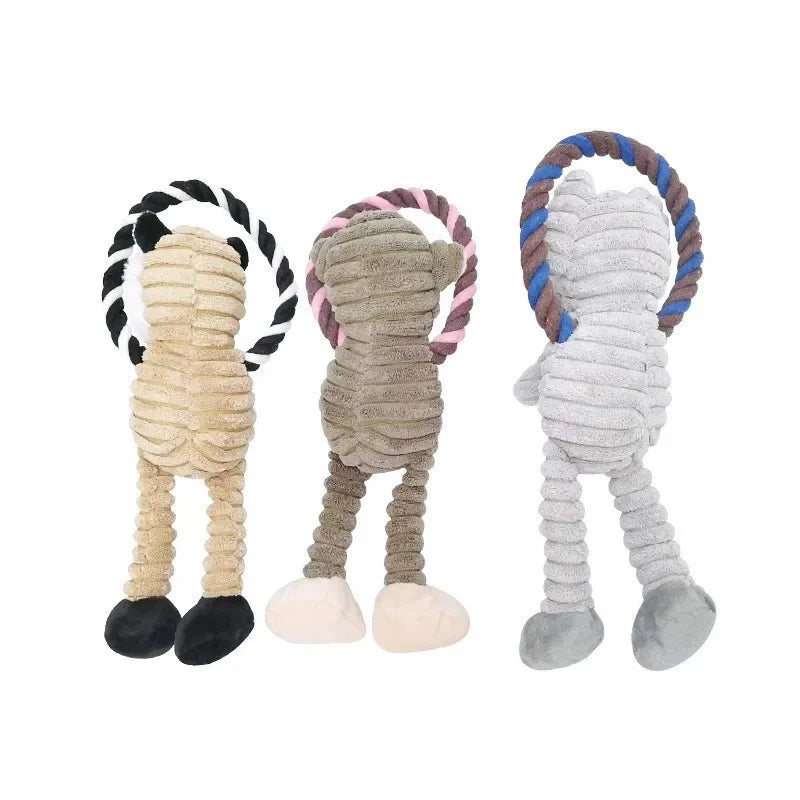 Squeaky Dog Plush Toy – Interactive Animal Chew Toy for Dogs, Teeth Cleaning Pet Toy