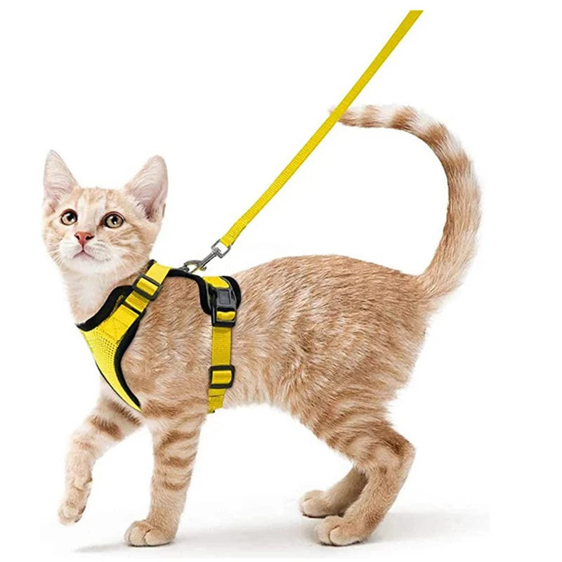 Cat Harness and Leash – Escape-Proof Soft Adjustable Vest with Easy Control