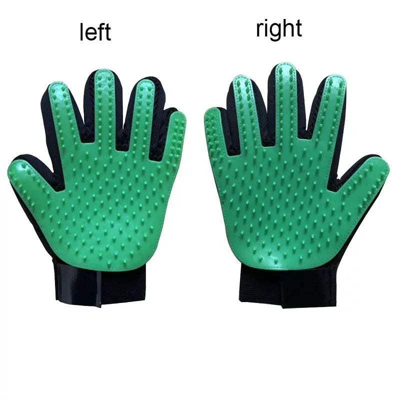 Pet Grooming Glove 🐾 Deshedding & Massage Brush for Dogs & Cats