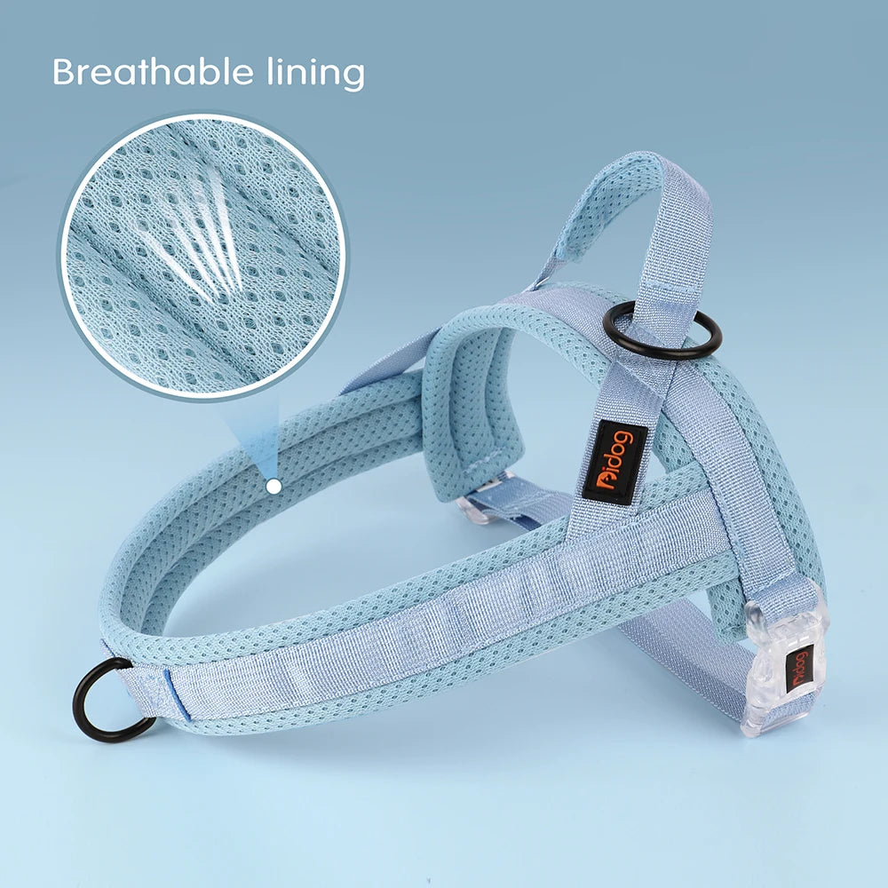 🐾 Soft No Pull Dog Harness – Padded Nylon Adjustable Vest