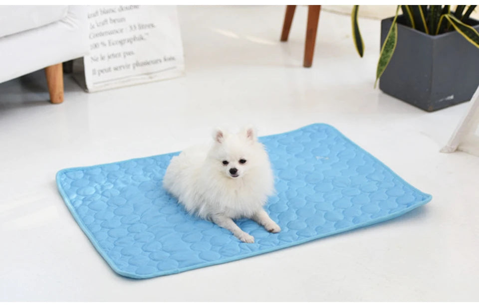 DualPet Cooling Pad for Dogs & Cats – Washable Summer Gel Ice Mat for Small to Large Pets, Cool Mattress Blanket