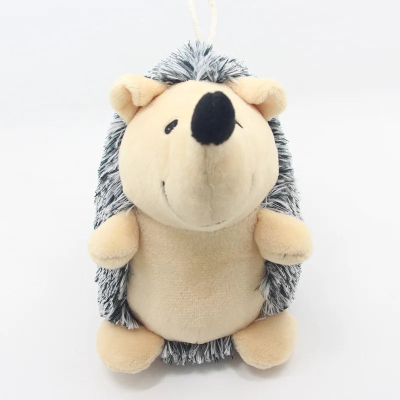 Hedgehog Plush Dog Toy – Squeaky & Bite-Resistant 🦔🐾