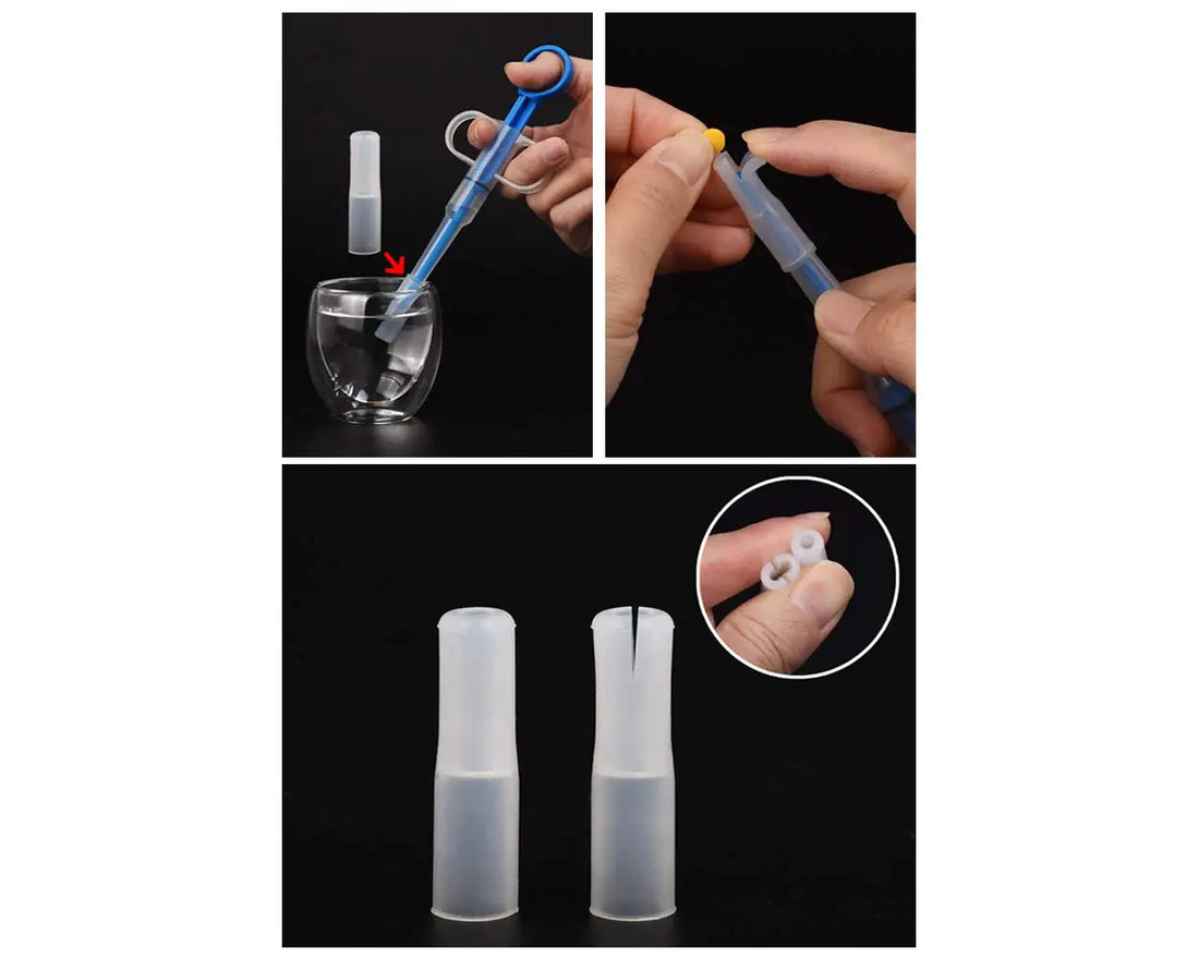 Silicone Pet Medicine Feeder – Tablet & Liquid Dispenser for Dogs & Cats