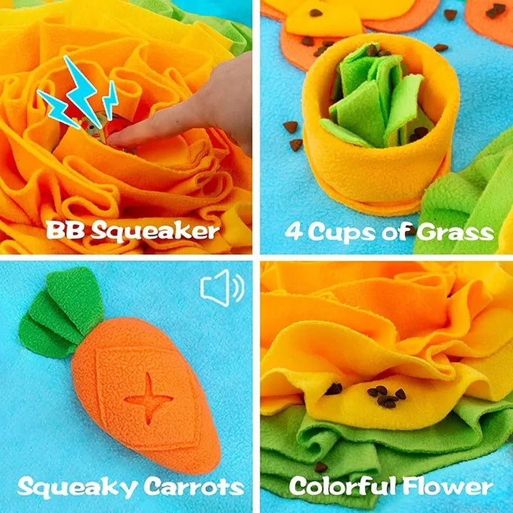 Large Snuffle Mat for Dogs – Interactive Stress Relief Training Mat & Slow Feeder Dog Treat Toy