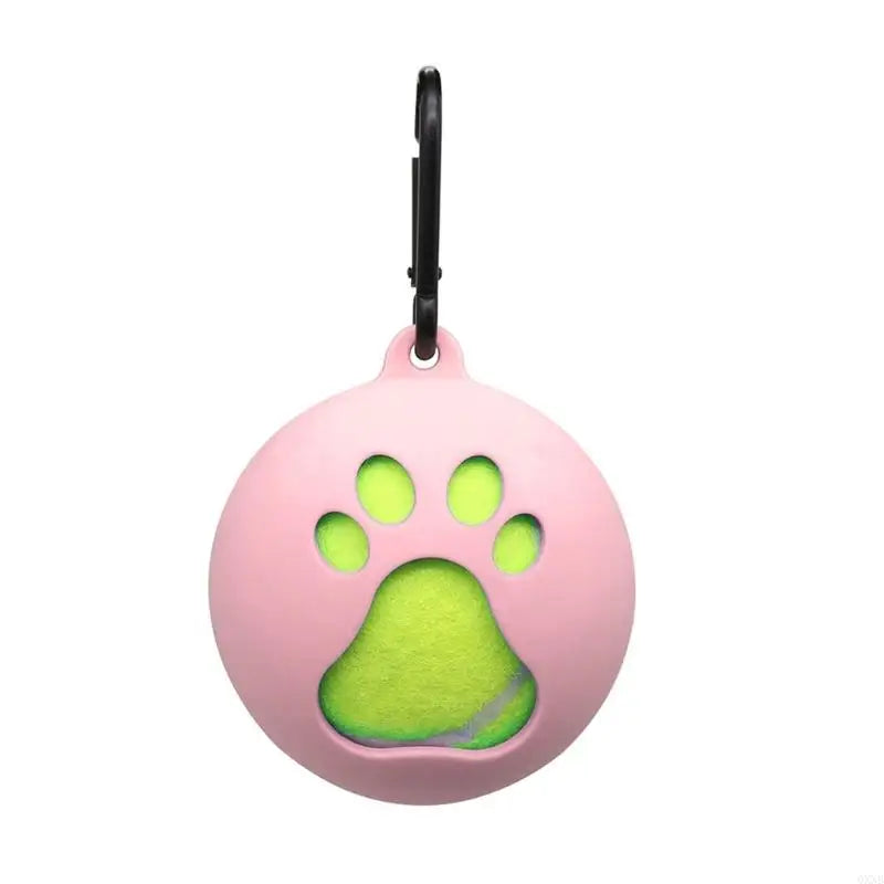 QXNB Tennis Ball Holder with Dog Leash Attachment – Hands-Free Pet Ball Cover Holder for Walks & Training